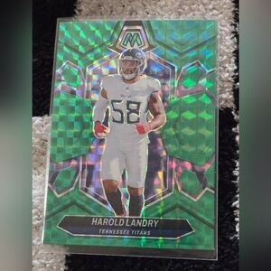 2024 Panini Mosaic HAROLD LANDRY Green Mosaic #216 Tennessee Titans